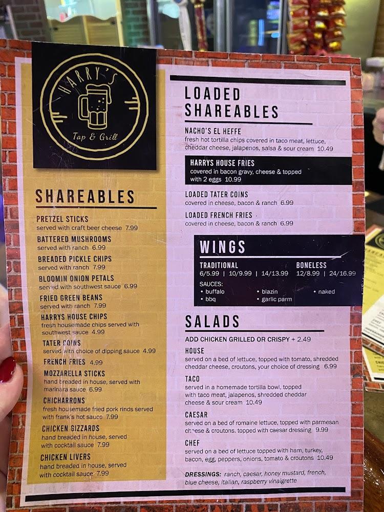 Harry's Tap & Grill, LLC. Menu image 3